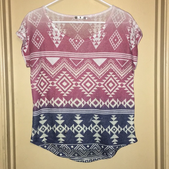SOLD~ Aztec design top - Picture 1 of 5